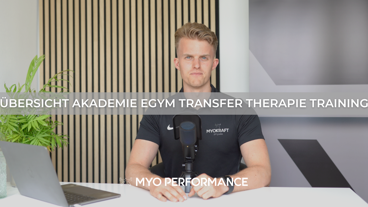Übersicht digitale Akademie EGYM Transfer Therapie Training